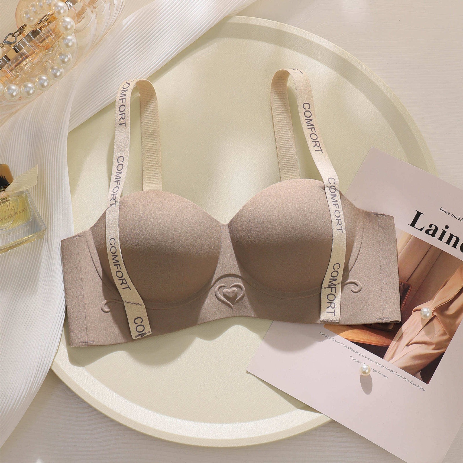 Hc-3 Comfortable Seamless Push UP Half Cup Bra HC -1 - Image 1