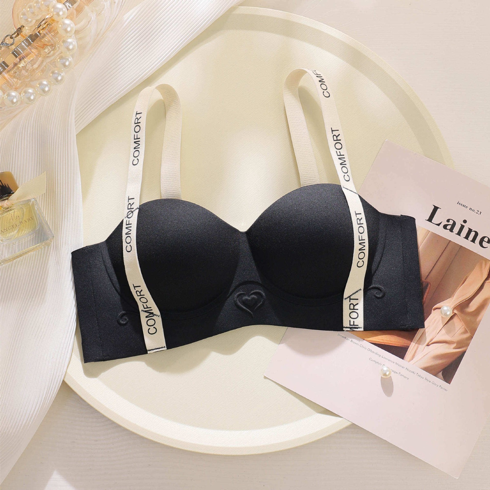 Hc- 4 Comfortable Seamless Push UP Half Cup Bra HC - 4 - Image 1