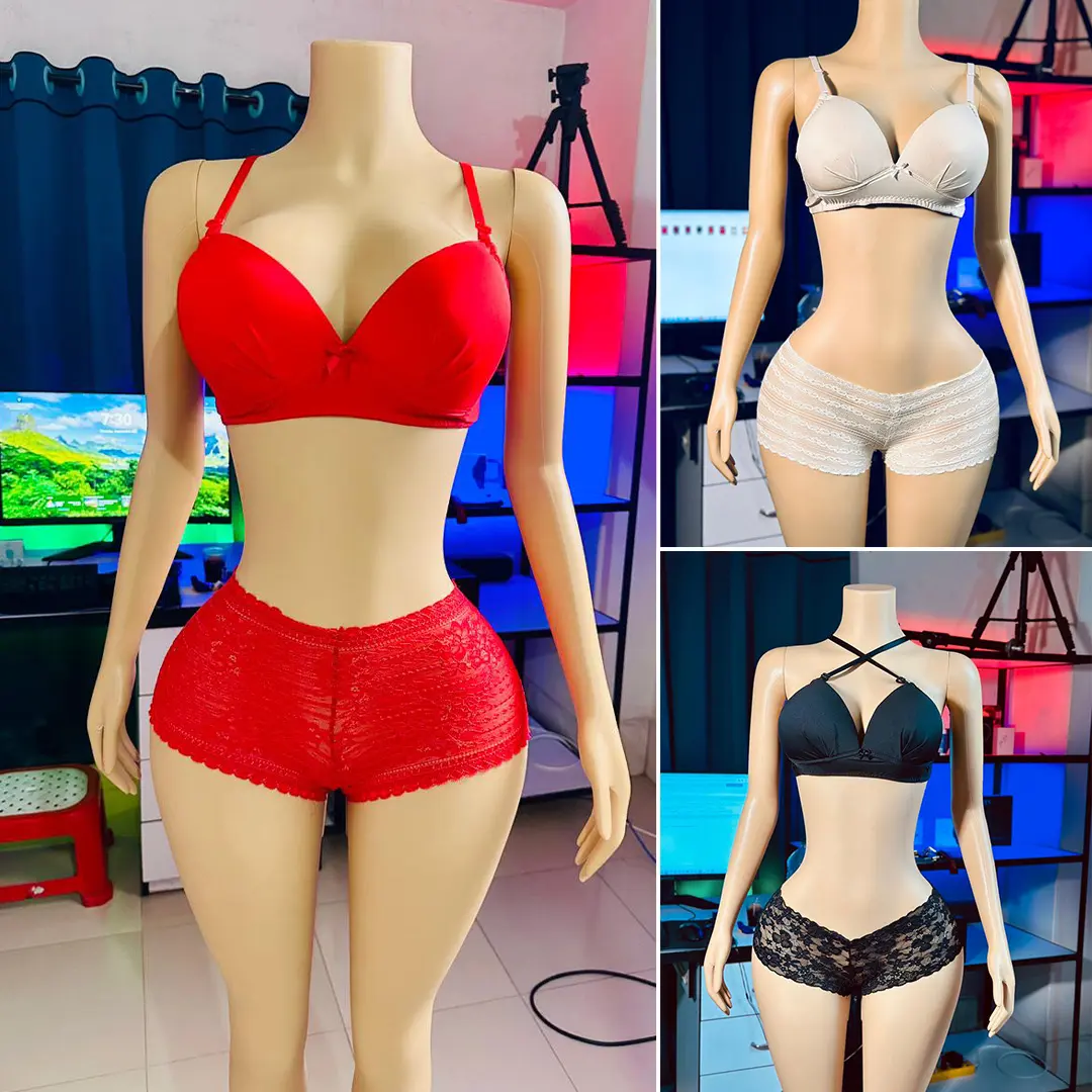 s-2 3 Piece Bra & Panty Set - Solid Combo - Image 1