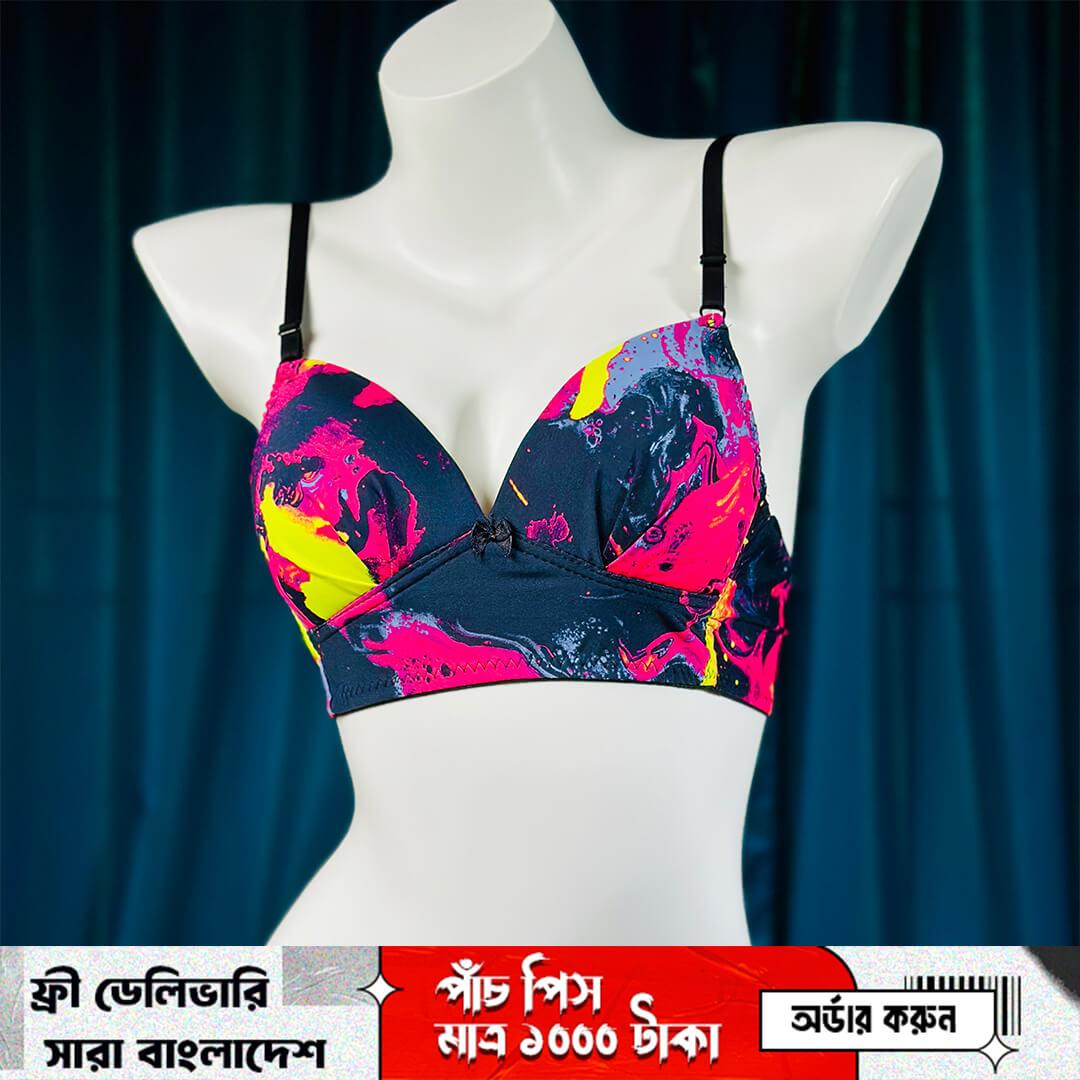 4 Printed push-up bra | P-6 - Image 1