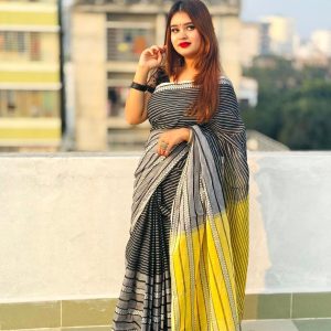 দেশীয় তাঁতের পিওর সুতি শাড়ি  - Pure cotton saree